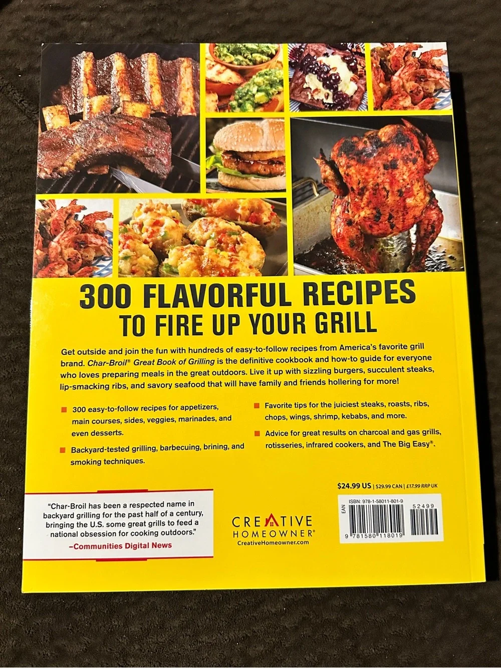 Char-Broil Great Book of Grilling - 300 Tasty Recipes for Every Meal